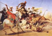 Lion Hunt Horace Vernet